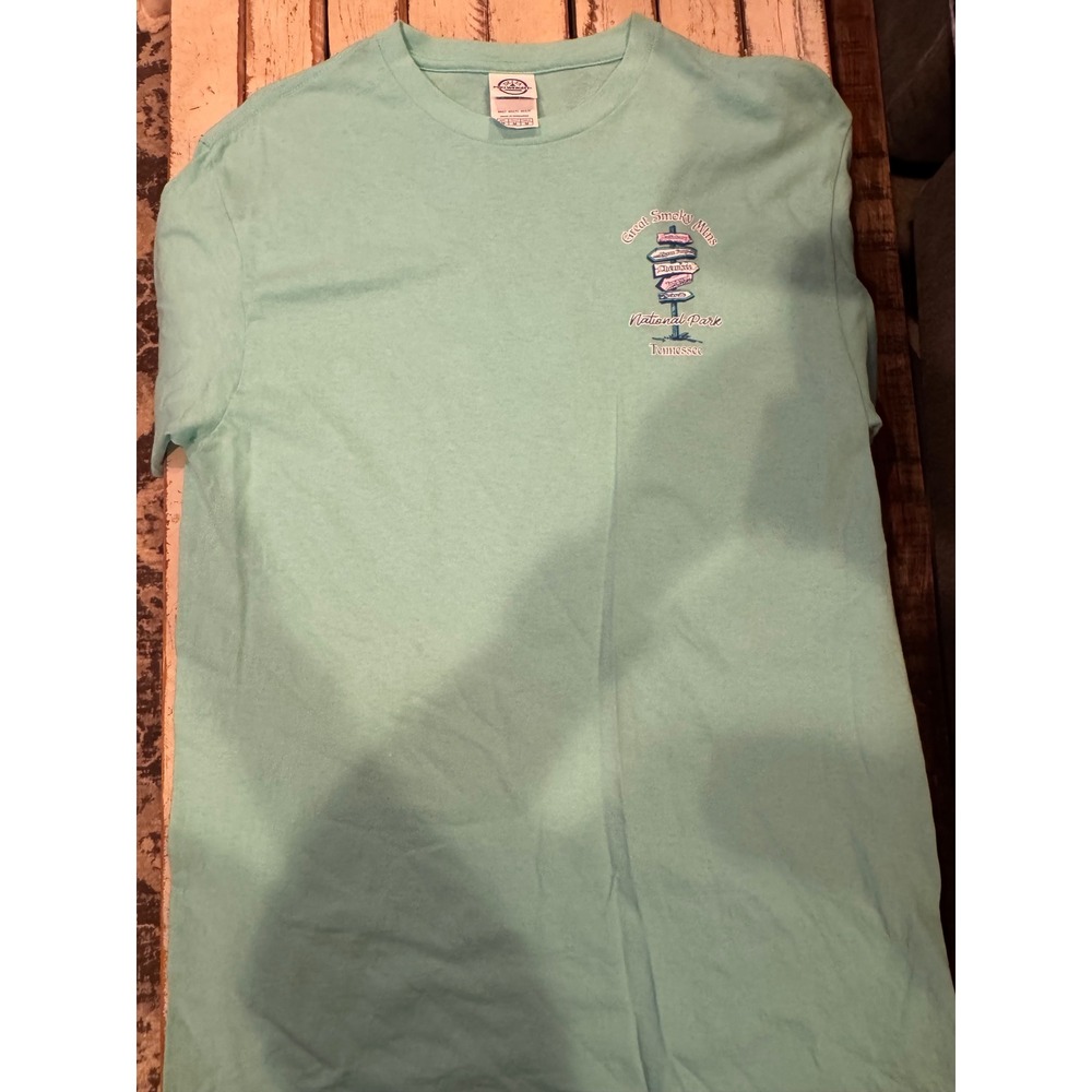 Delta Pro Weight Great Smoky Mtns National Park Tennessee Graphic Tee Mint M